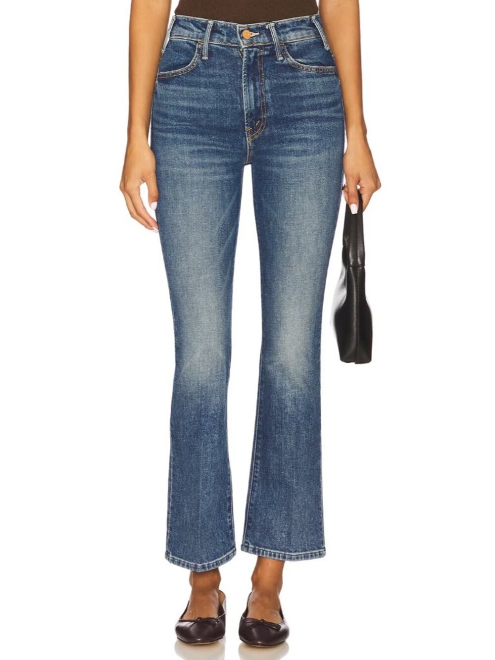 NWT Mother Hustler Ankle Bending The Rules High Rise Boot Crop Stretch Jeans 31